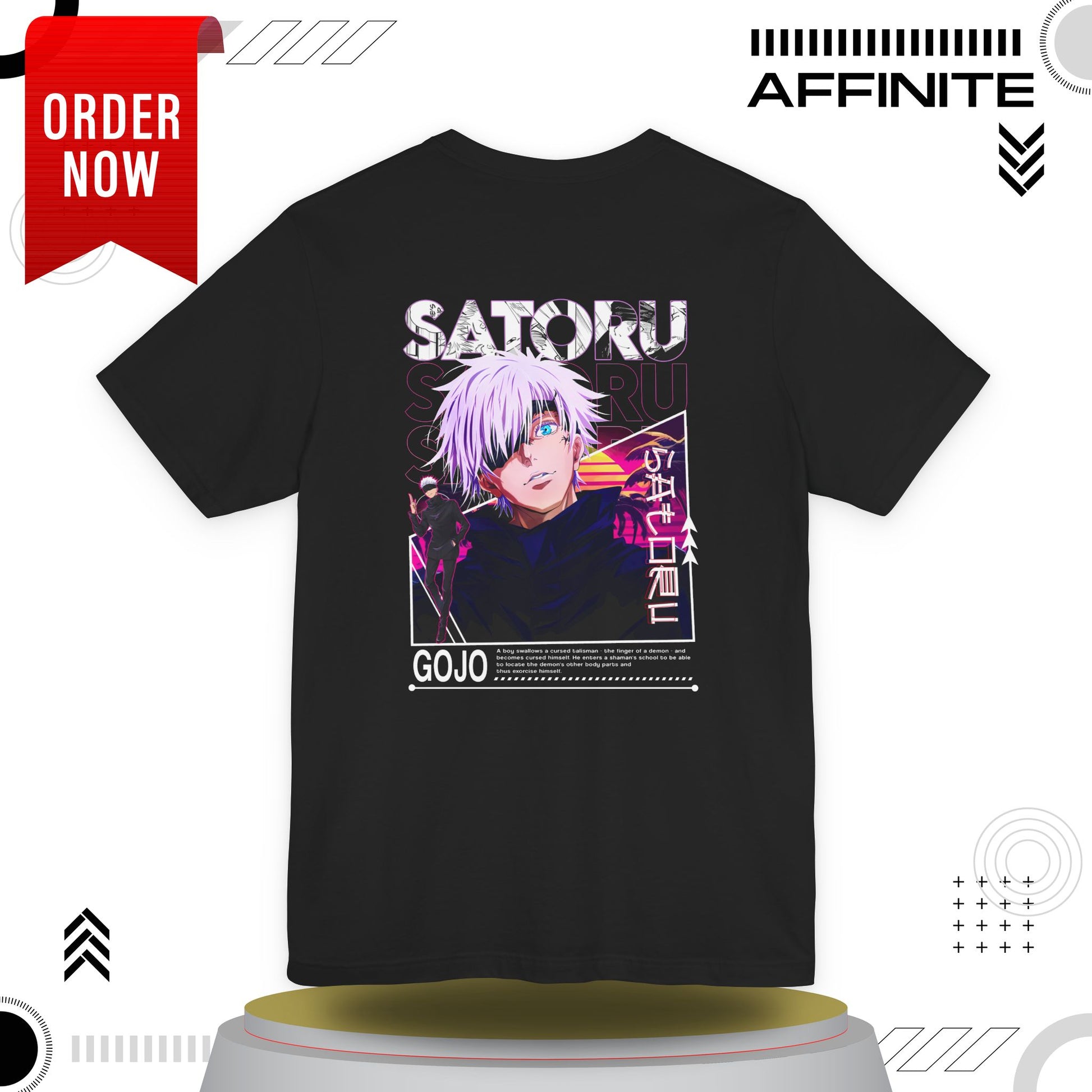 T-Shirt Unisex Anime Jujutsu Kaisen T-shirt - Gojou Satoru Design