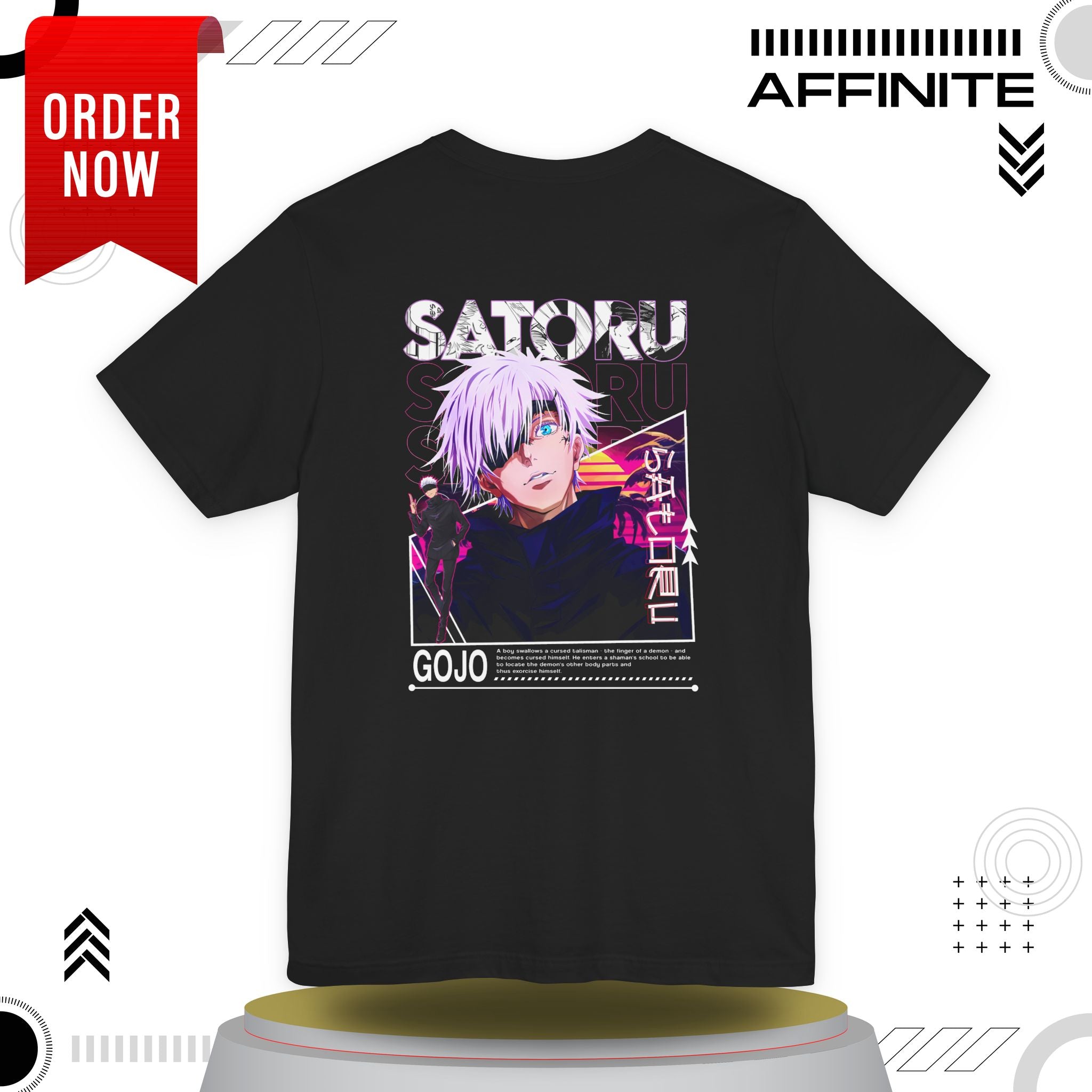 T-Shirt Unisex Anime Jujutsu Kaisen T-shirt - Gojou Satoru Design