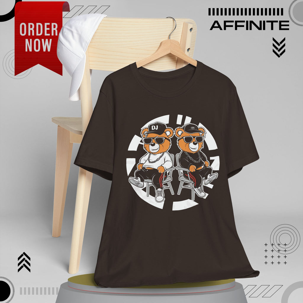 T-Shirt Awesome Bear T-Shirt - Fun Graphic Unisex Tee for Teen & Adults (100% Cotton)