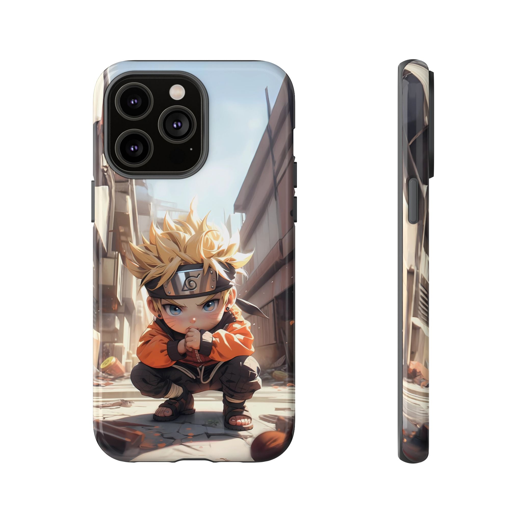 Chibi Naruto Tough Phone Case – Anime Protective Case for iPhone & Samsung, UV Resistant, Durable & Stylish
