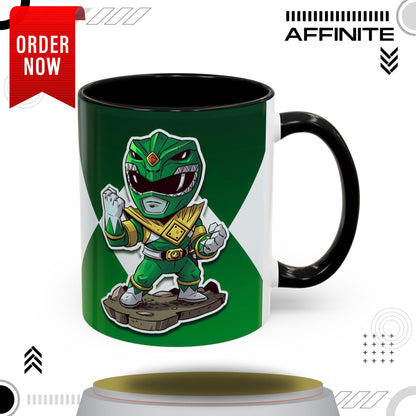 Mug Green Ranger Mug – 11oz & 15oz Mighty Morphin Power Rangers Ceramic Cup 11oz Black