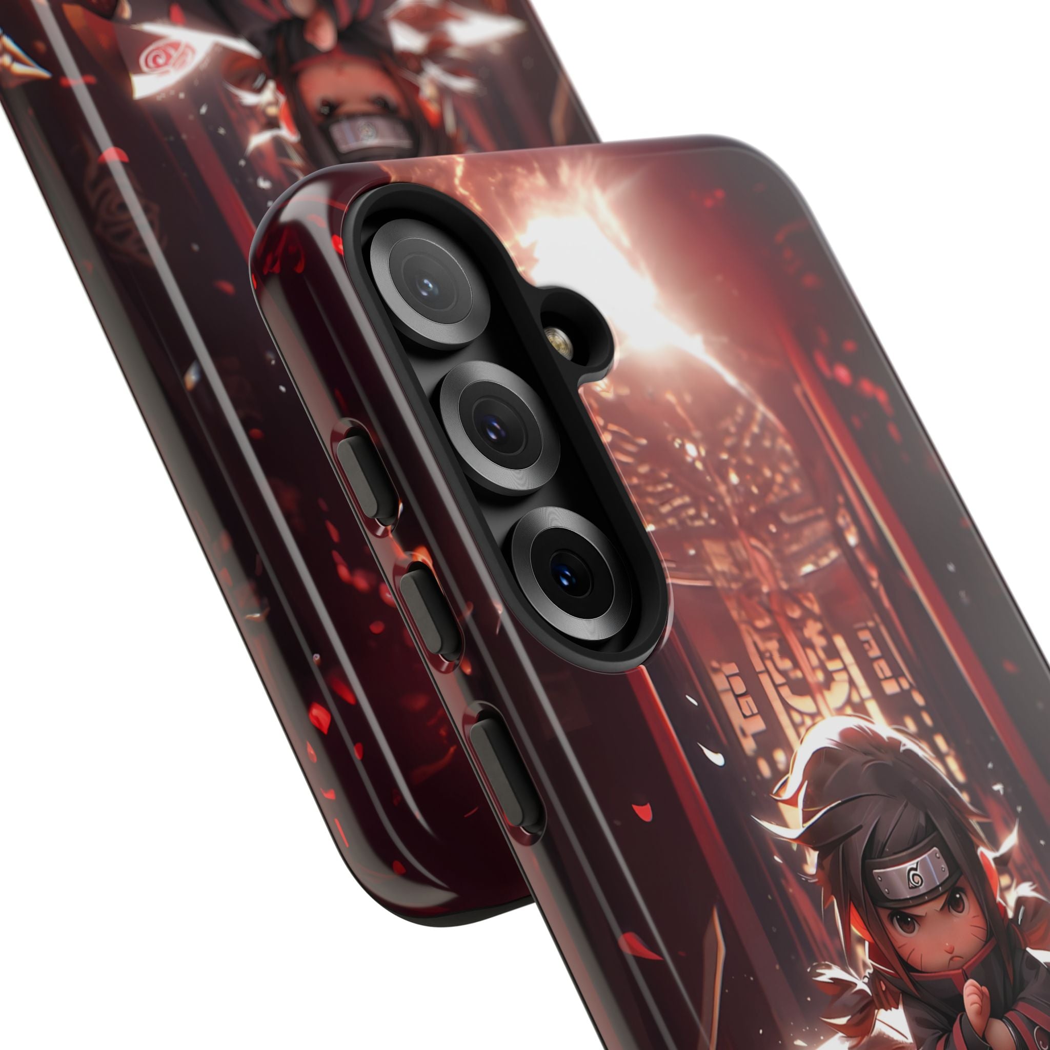 Chibi Itachi Tough Phone Case – Anime Protective Case for iPhone & Samsung, UV Resistant, Durable & Stylish