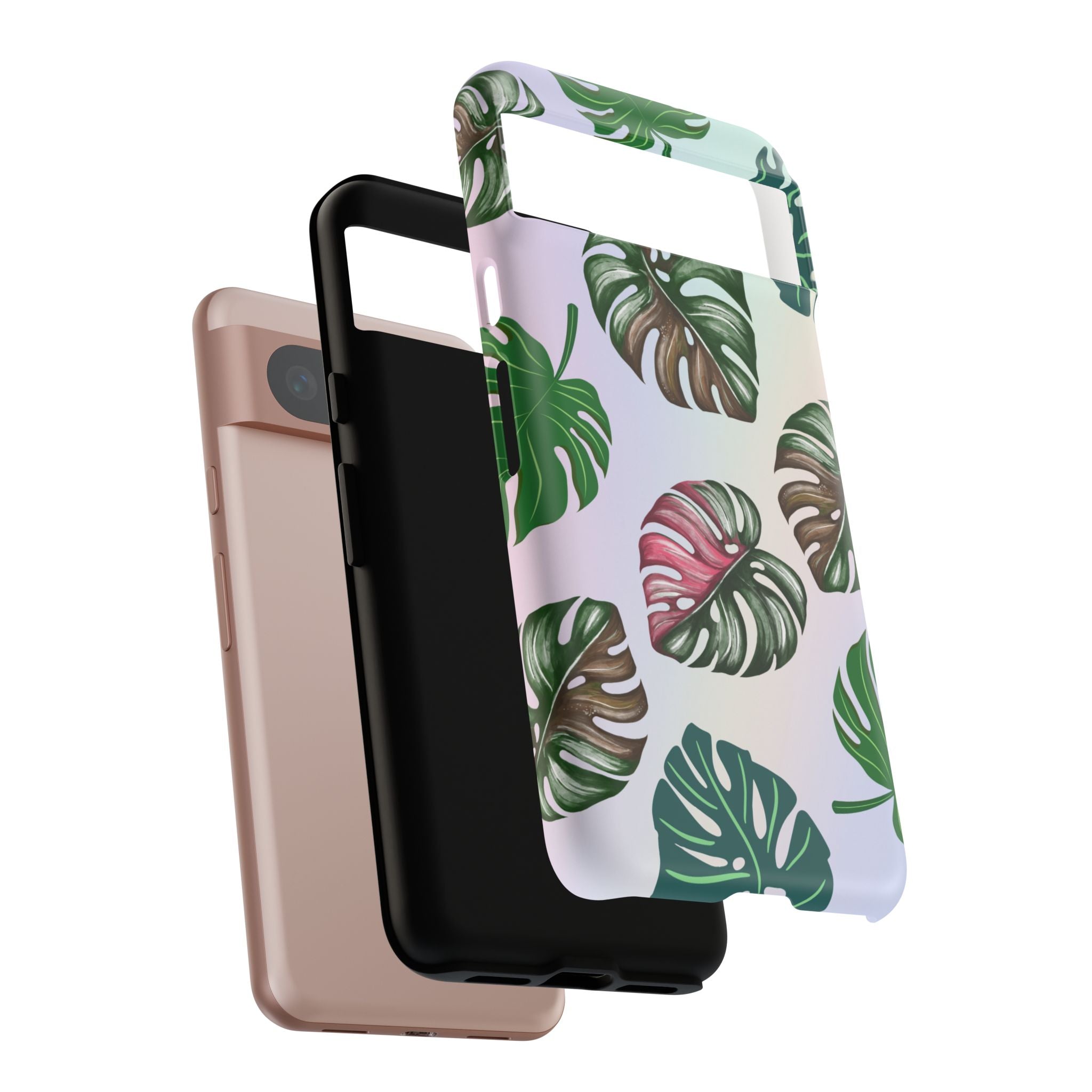 Tough Cases - Monstera Leaf Themed Phone Protection for iPhone, Samsung, and Google Pixel (Matte/Glossy)