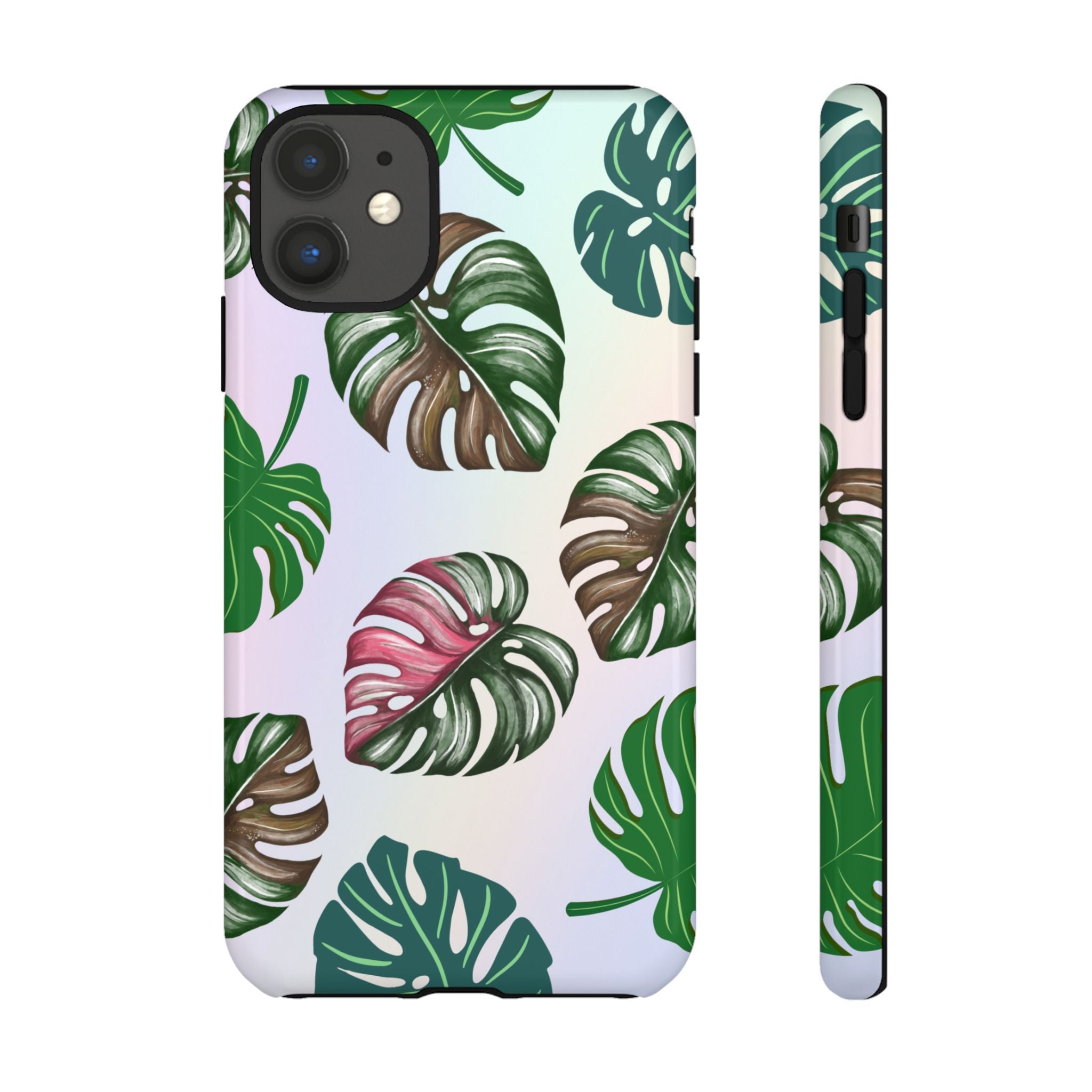 Tough Cases - Monstera Leaf Themed Phone Protection for iPhone, Samsung, and Google Pixel (Matte/Glossy)