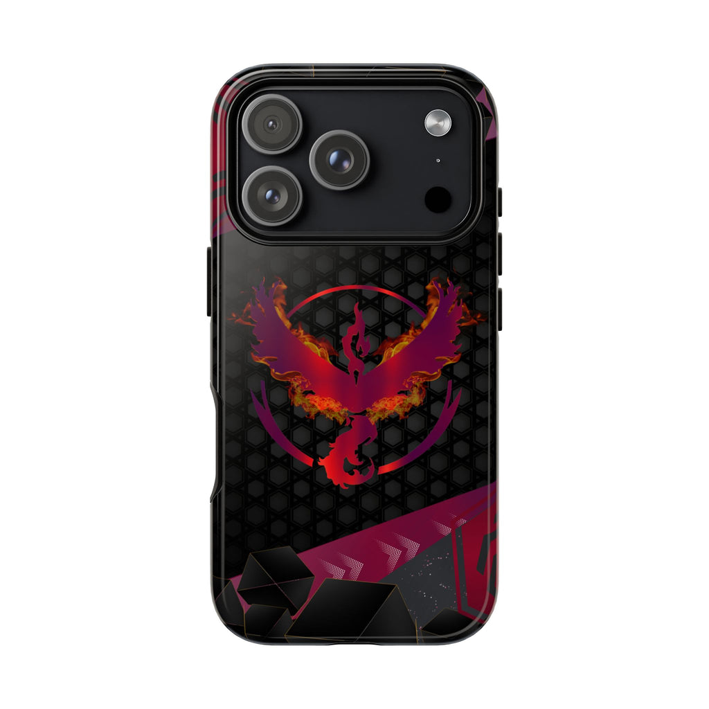 Pokémon Phone Case – Team Valor Tough & Rugged Dual-Layer Protection for iPhone, Samsung, Pixel | Wireless Charging Ready