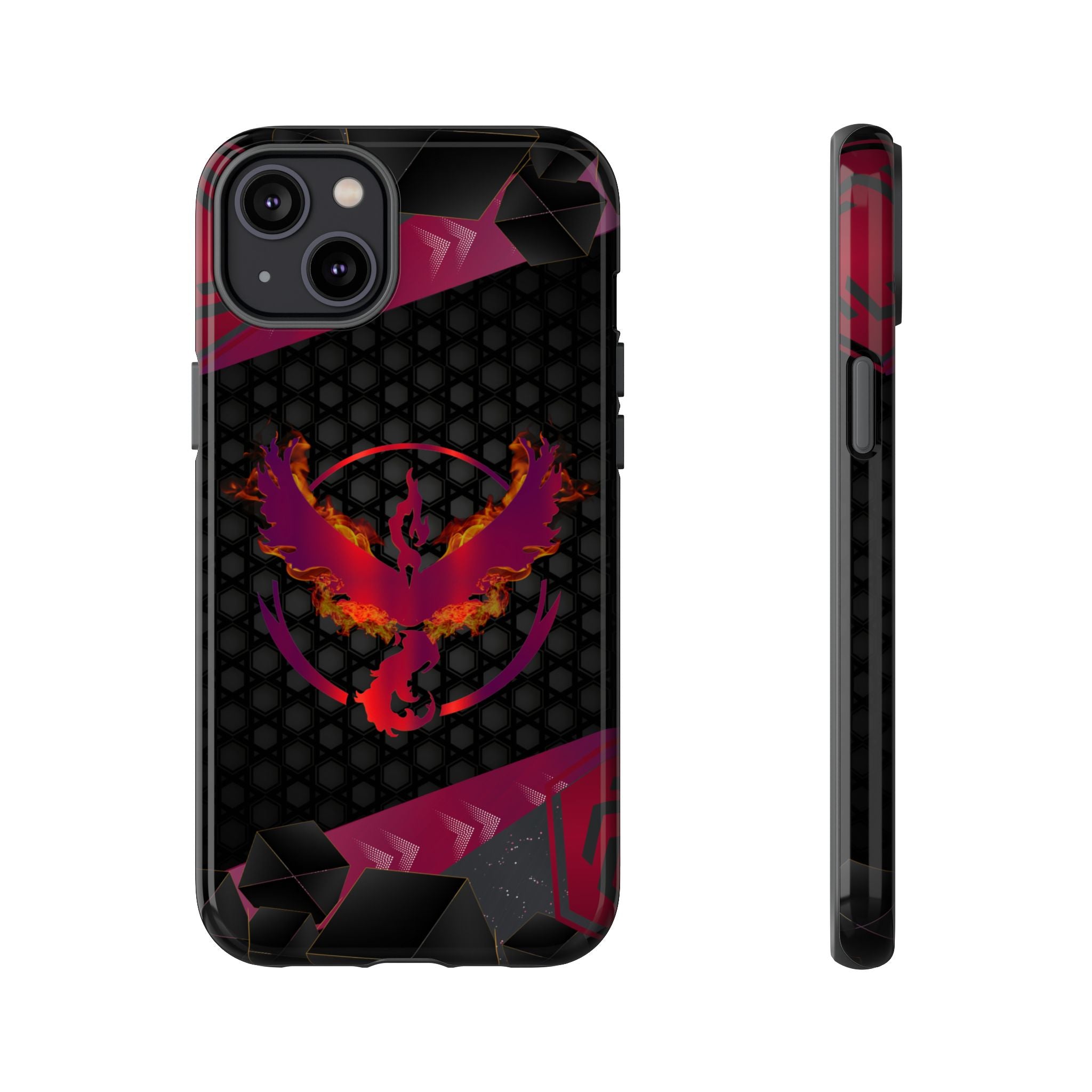 Pokémon Phone Case – Team Valor Tough & Rugged Dual-Layer Protection for iPhone, Samsung, Pixel | Wireless Charging Ready