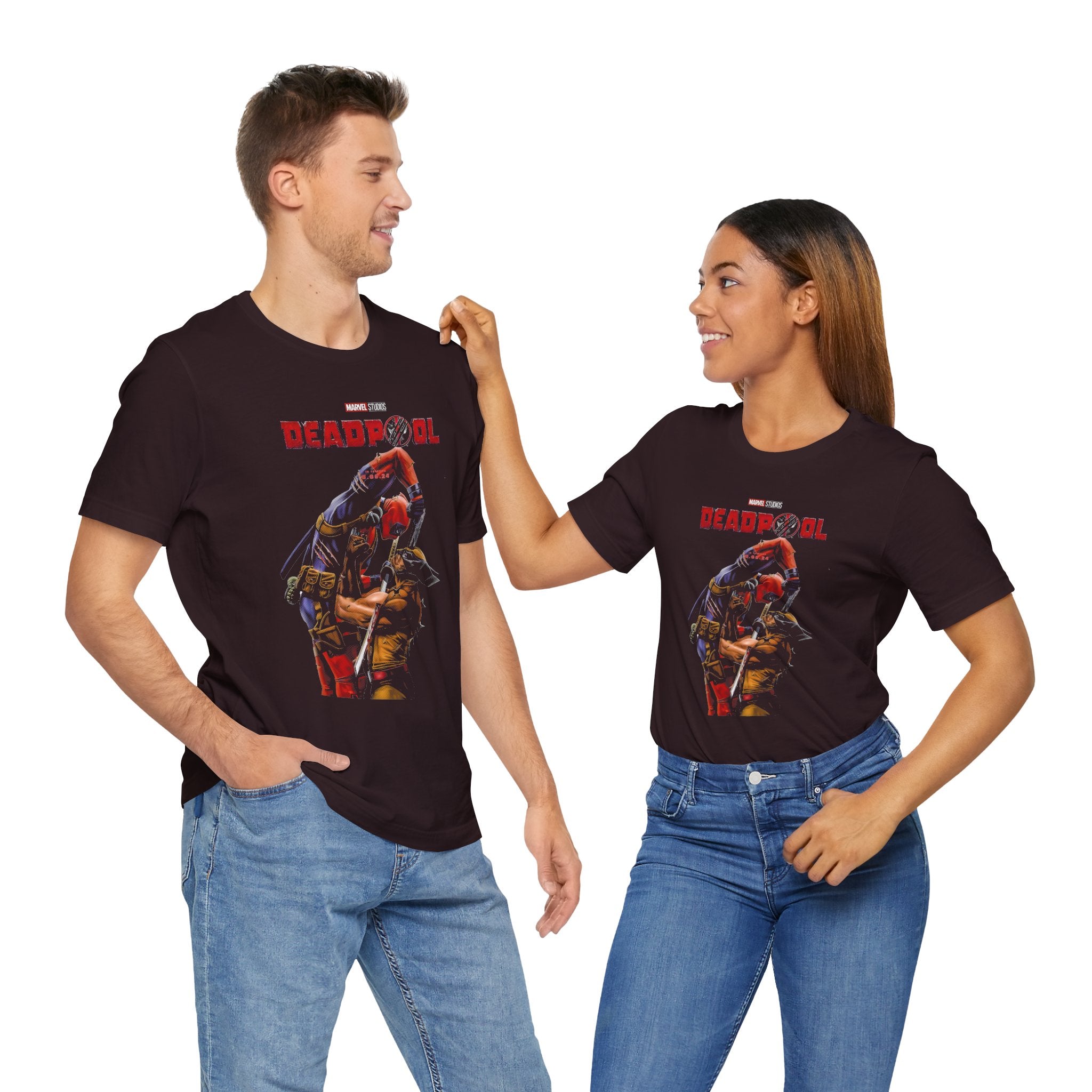 T-Shirt Deadpool Graphic Unisex Jersey Tee - Perfect for Comic Fans