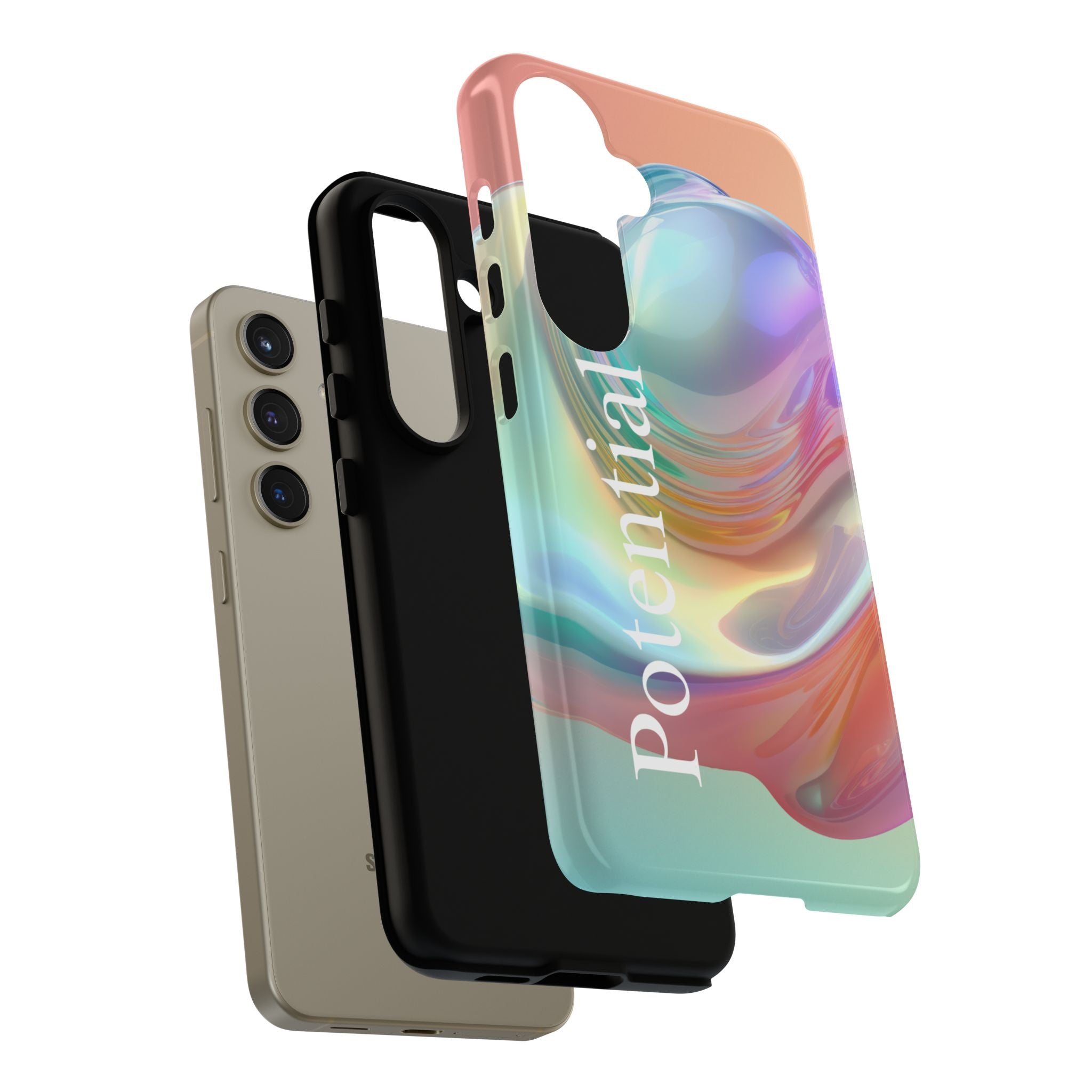 Colorful Phone Tough Case - "Potential" Metamorph Design
