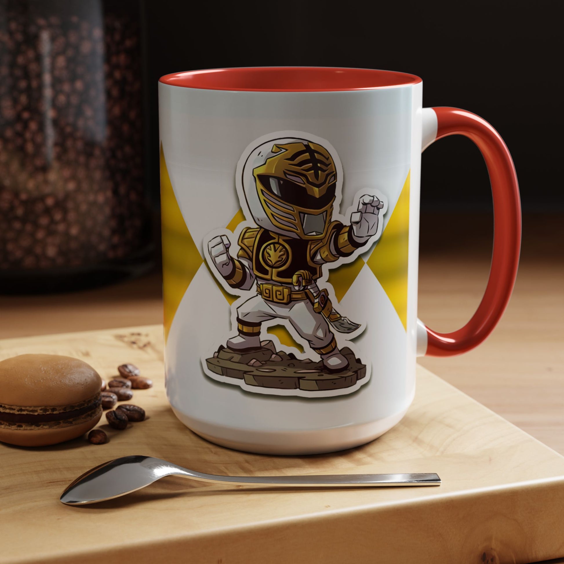 Mug White Ranger Mug – 11oz & 15oz Mighty Morphin Power Rangers Ceramic Cup