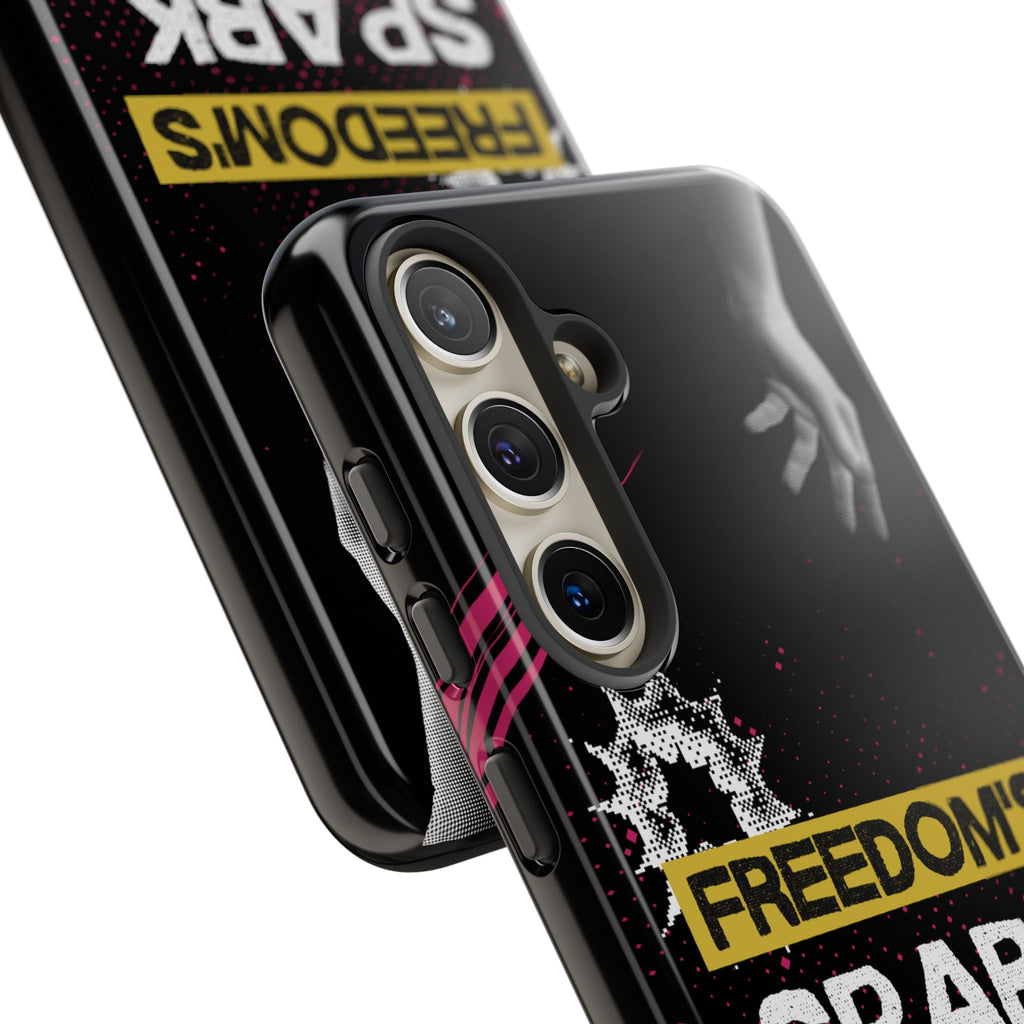 Tough Cases - Freedom's Spark Motivationsl Themed Phone Protection for iPhone, Samsung, and Google Pixel (Matte/Glossy)