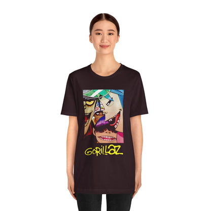 T-Shirt Gorillaz T-Shirt - Streetwear Unisex Band Tee for Music Fans (100% Cotton)