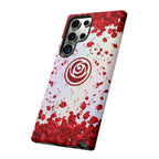 Tough Cases - Red Blossom Elegance Themed Phone Protection for iPhone, Samsung, and Google Pixel (Matte/Glossy)