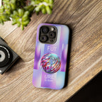 Futuristic Gradient Tough Case – 'Future is Now' 3D Design | Shockproof & UV Protected