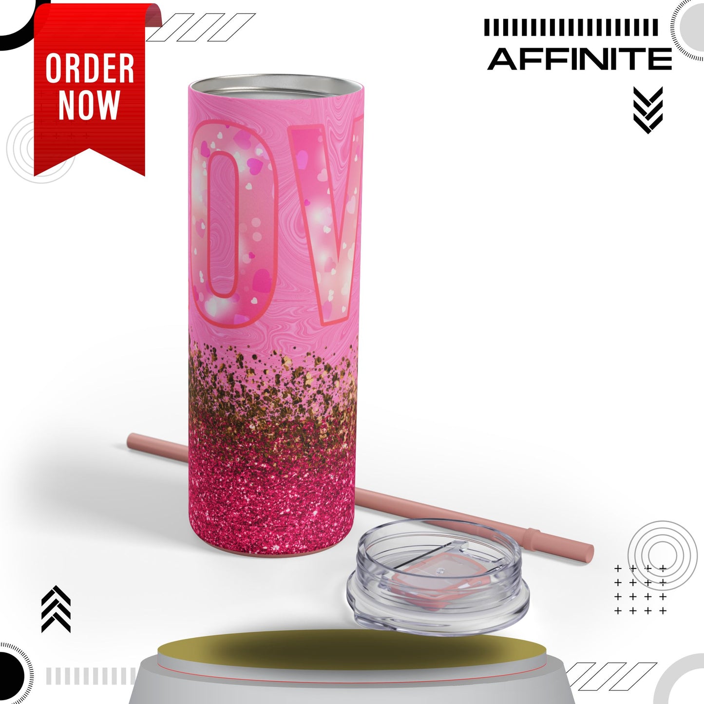 Tumblers Love-Focused Skinny Matte Tumbler – 20oz Perfect Gift Idea
