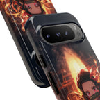 Chibi Nezuko Kamado Tough Phone Case – Anime Protective Case for iPhone & Samsung, UV Resistant, Durable & Stylish