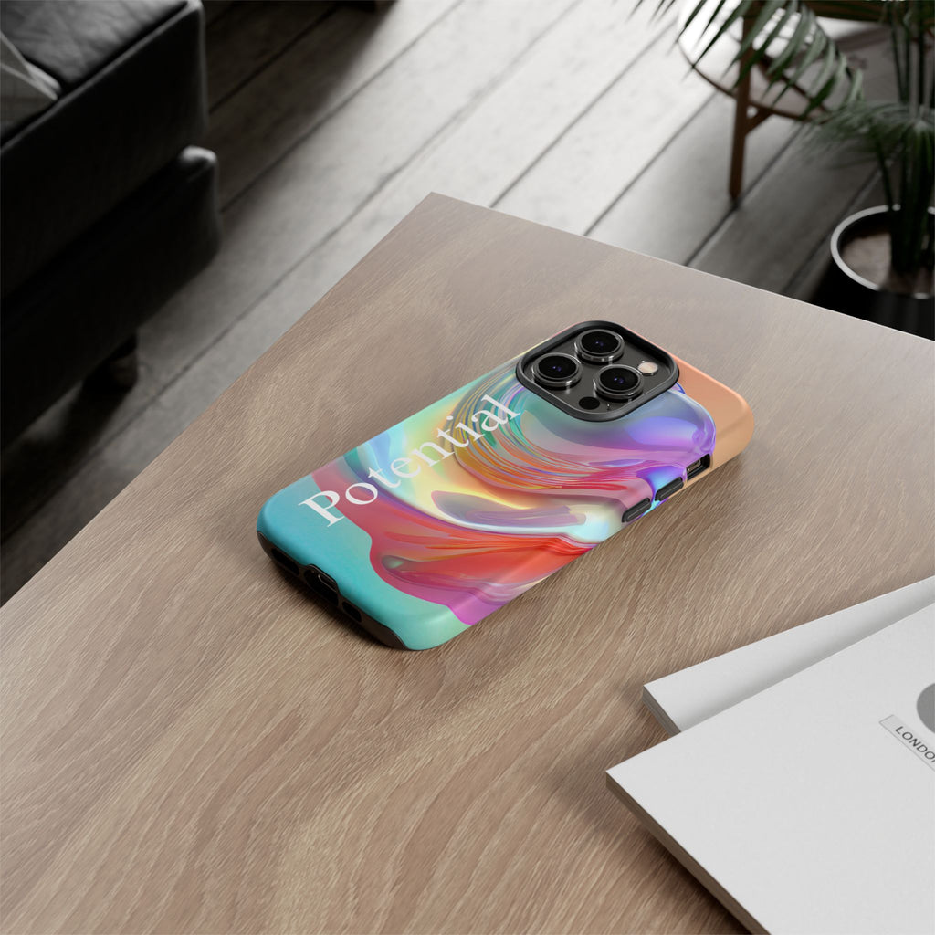 Colorful Phone Tough Case - "Potential" Metamorph Design