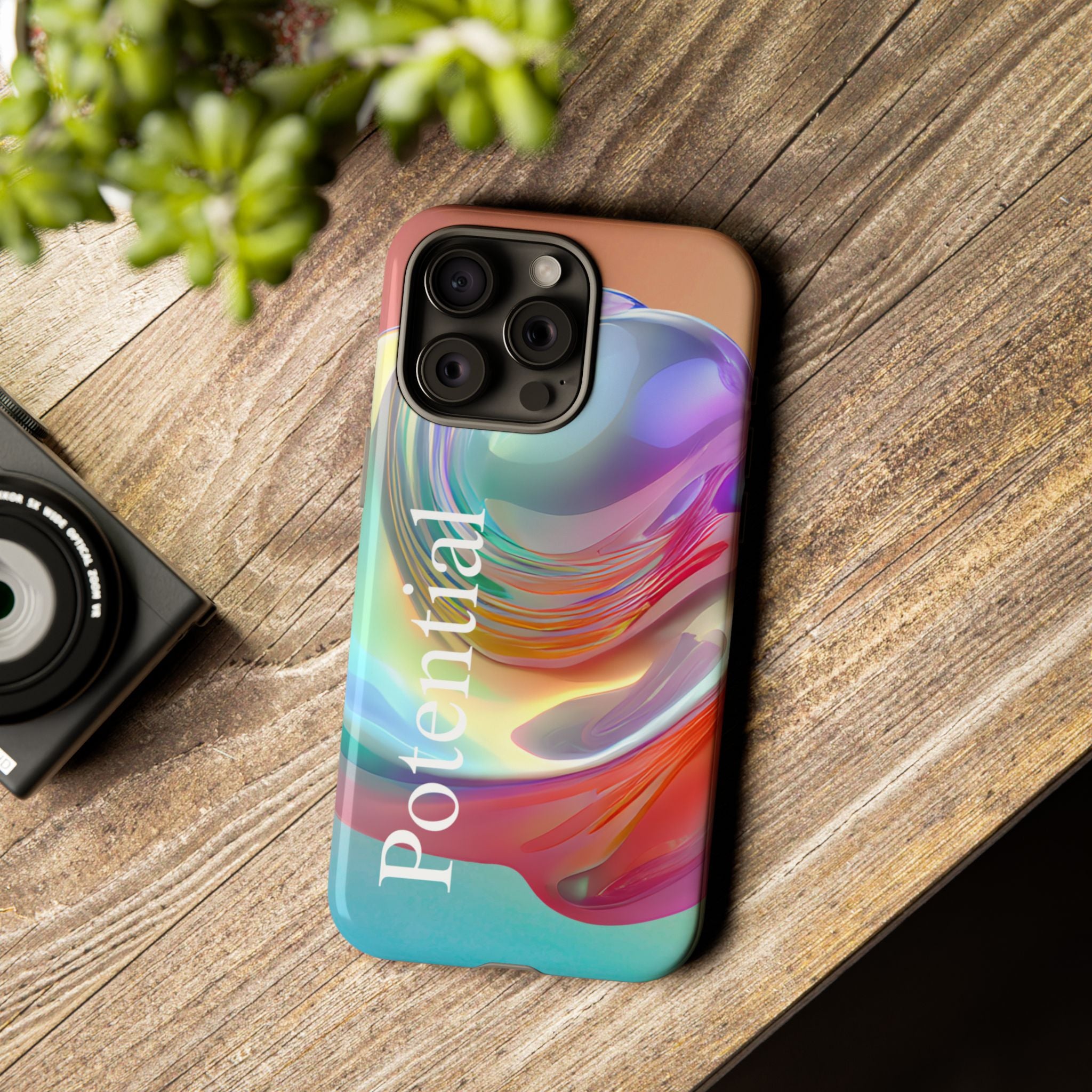 Colorful Phone Tough Case - "Potential" Metamorph Design