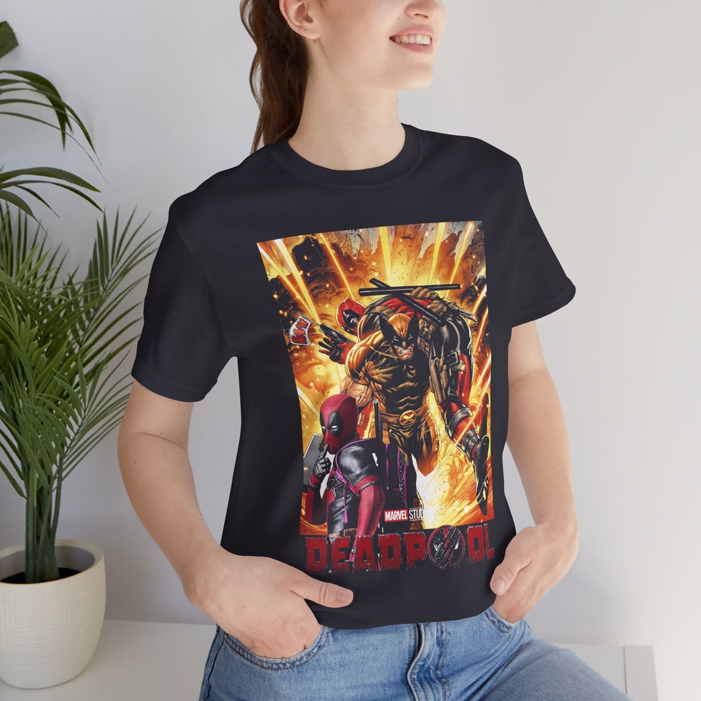 T-Shirt Marvel T Shirt - Deadpool Graphic Tee (Unisex Cotton)