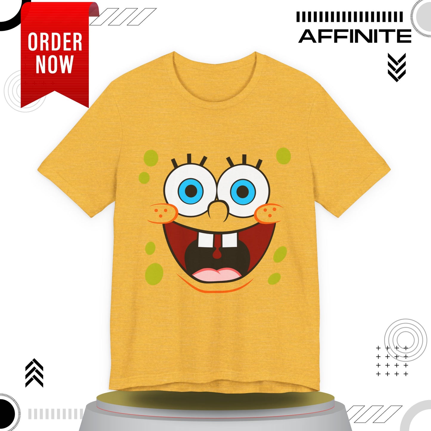 T-Shirt Cartoon Clothing - Spongebob Graphic Tee (Patrick & Mr. Krab)