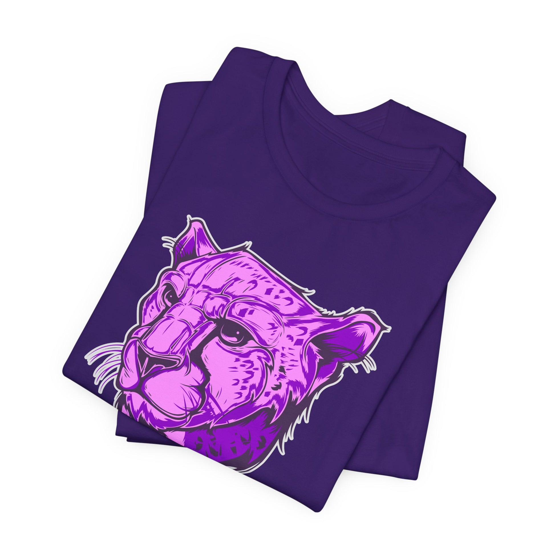 T-Shirt Vibrant Purple Leopard Tee - Unisex Jersey Shirt, Wild Animal Print, Graphic Tee, Gifts for Nature Lovers, Unique Artwear, Stylish [...]