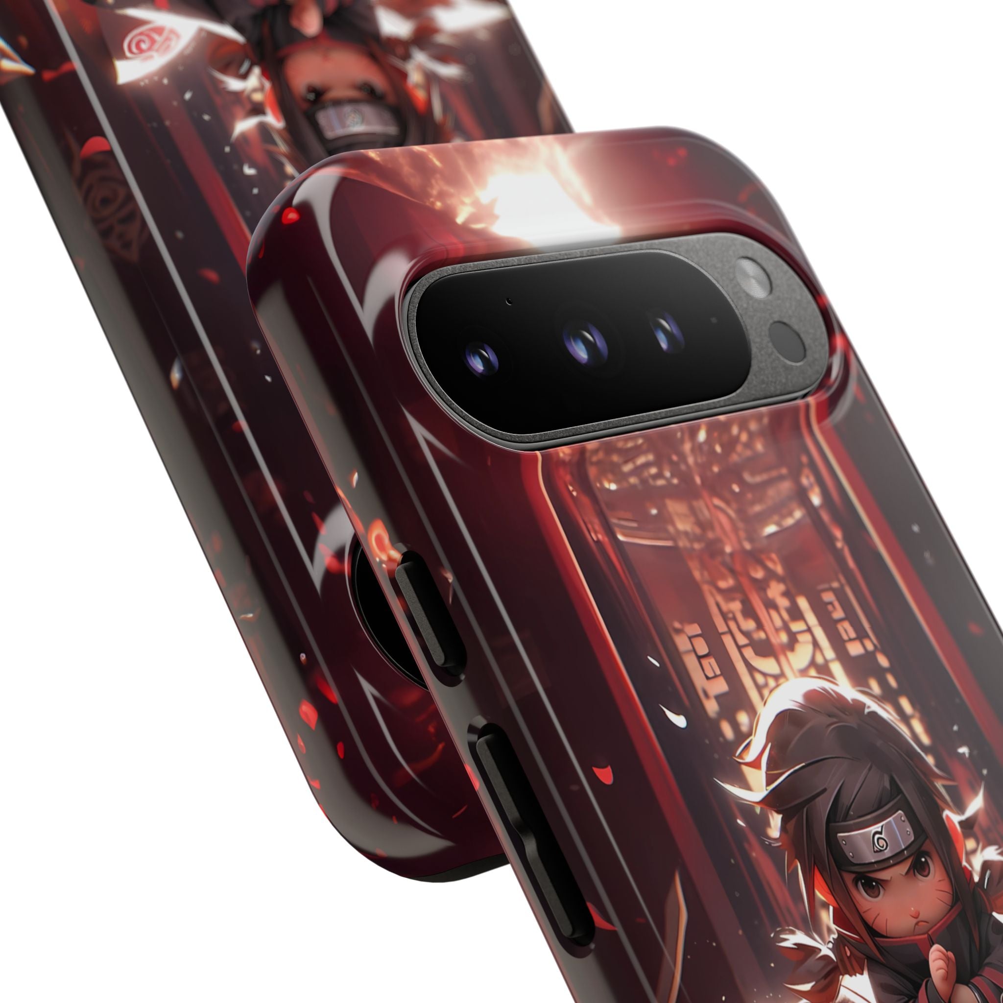 Chibi Itachi Tough Phone Case – Anime Protective Case for iPhone & Samsung, UV Resistant, Durable & Stylish