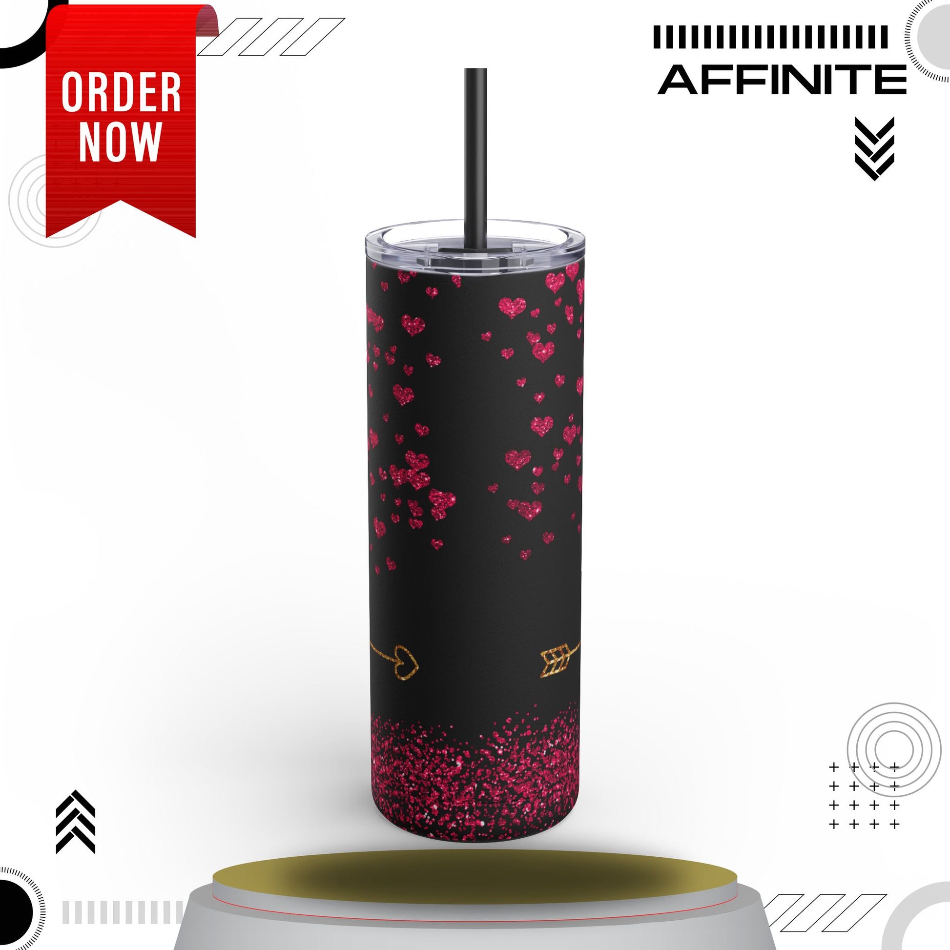 Tumblers Love Tumbler Cup – 20oz Matte Design for Hot & Cold Drinks