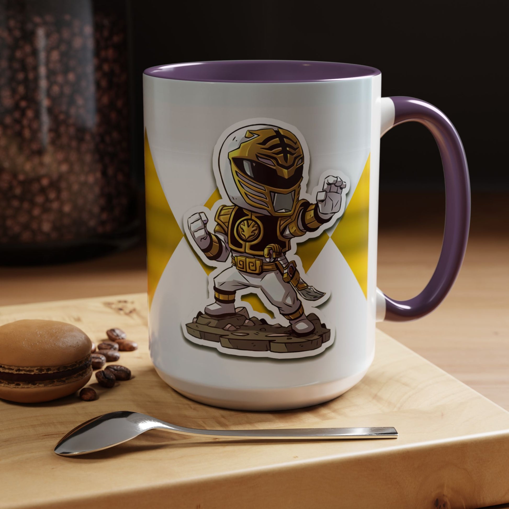 Mug White Ranger Mug – 11oz & 15oz Mighty Morphin Power Rangers Ceramic Cup