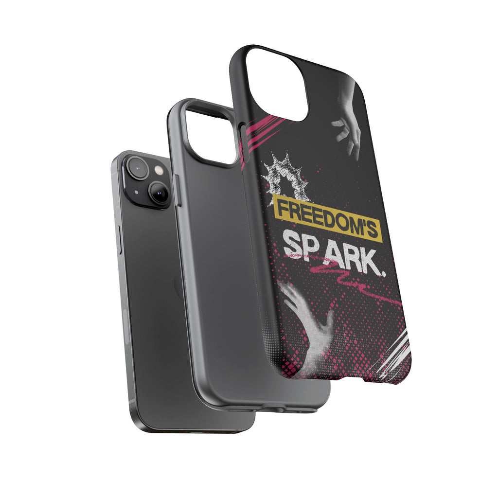Tough Cases - Freedom's Spark Motivationsl Themed Phone Protection for iPhone, Samsung, and Google Pixel (Matte/Glossy)