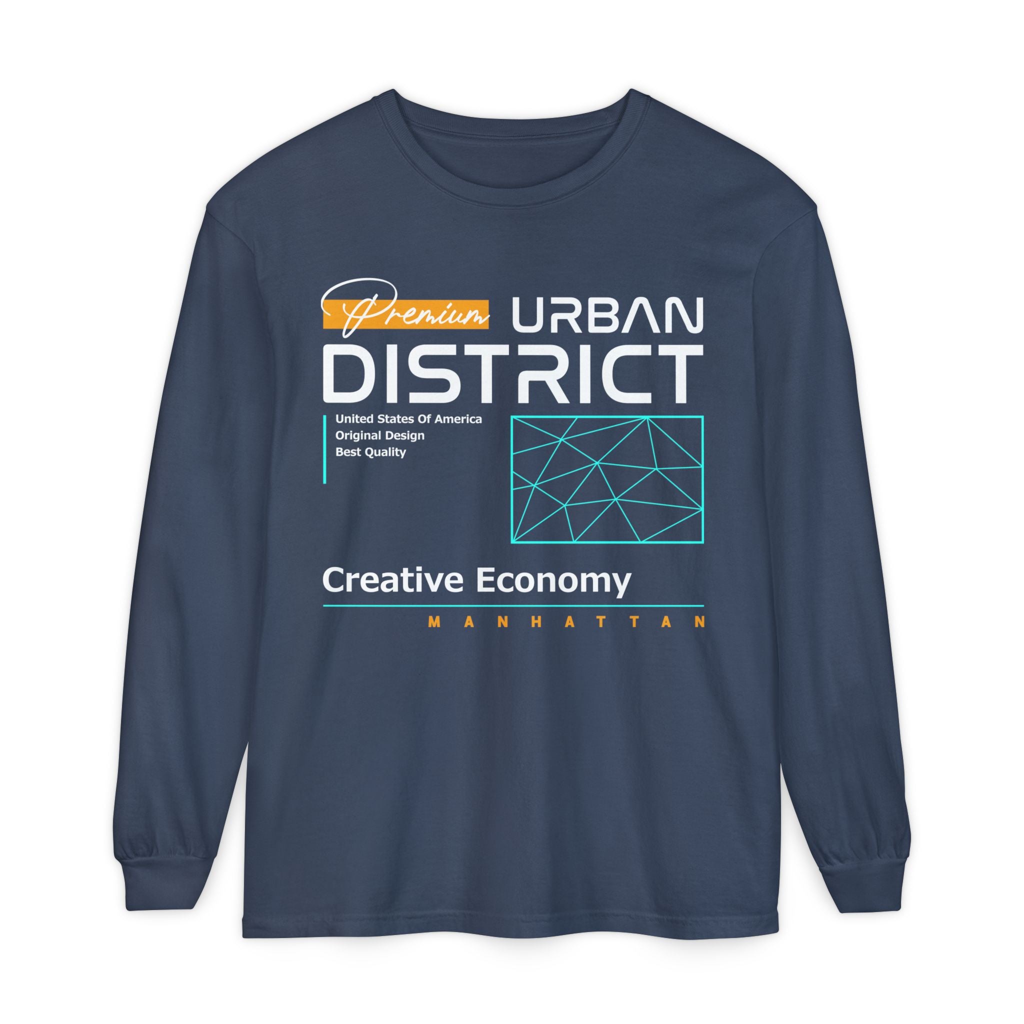 Vintage Graphic Long Sleeve Tee - Urban District Unisex Shirt
