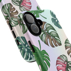 Tough Cases - Monstera Leaf Themed Phone Protection for iPhone, Samsung, and Google Pixel (Matte/Glossy)