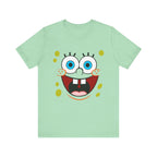 T-Shirt Cartoon Clothing - Spongebob Graphic Tee (Patrick & Mr. Krab) Mint