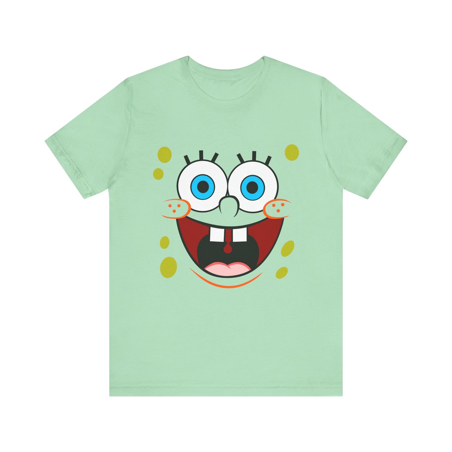 T-Shirt Cartoon Clothing - Spongebob Graphic Tee (Patrick & Mr. Krab) Mint