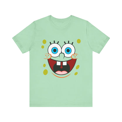 T-Shirt Cartoon Clothing - Spongebob Graphic Tee (Patrick & Mr. Krab) Mint