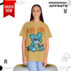 T-Shirt Bear Stick T-Shirt - Fun Garment-Dyed Graphic Tee (S-4XL) | Comfort Colors®