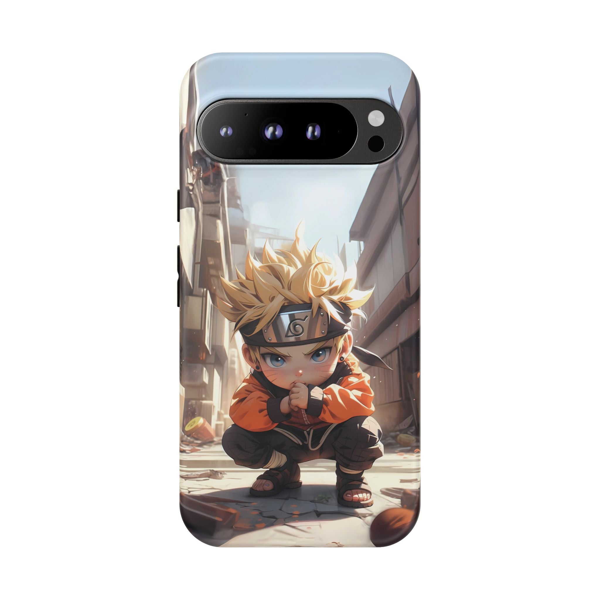 Chibi Naruto Tough Phone Case – Anime Protective Case for iPhone & Samsung, UV Resistant, Durable & Stylish
