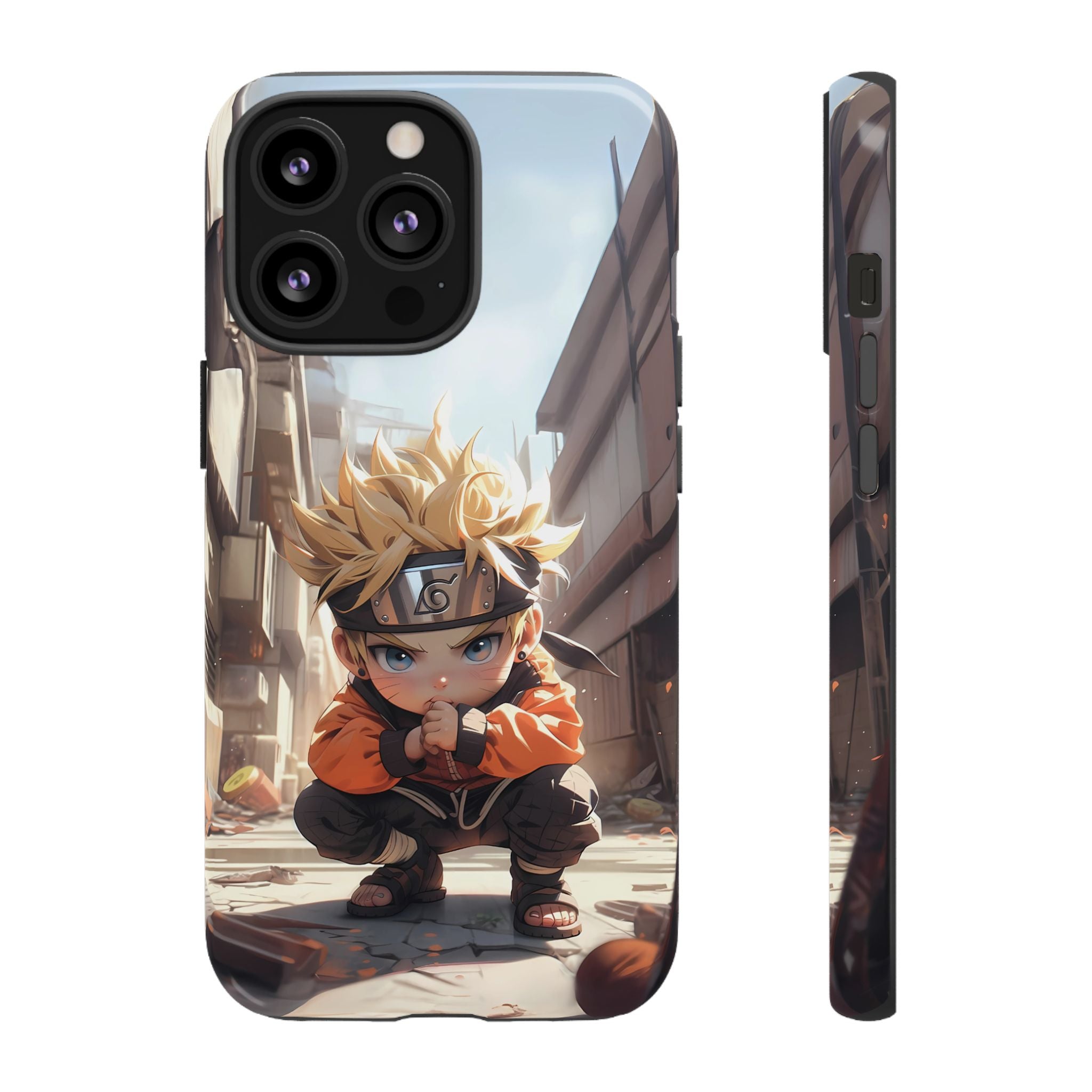 Chibi Naruto Tough Phone Case – Anime Protective Case for iPhone & Samsung, UV Resistant, Durable & Stylish