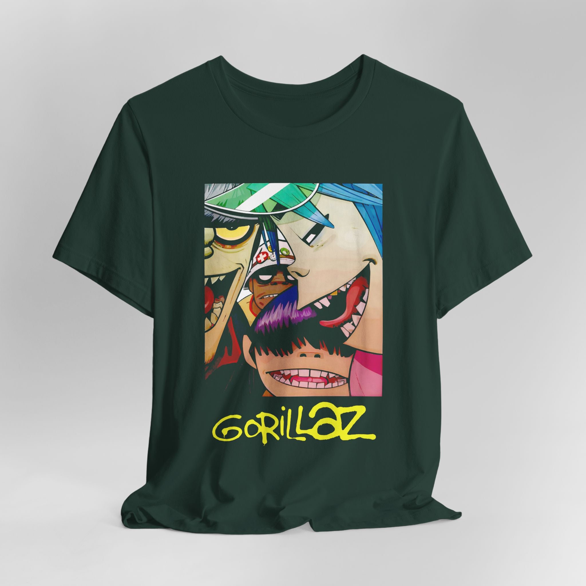 Gorillaz T-Shirt - Streetwear Unisex Band Tee for Music Fans (100% Cotton)