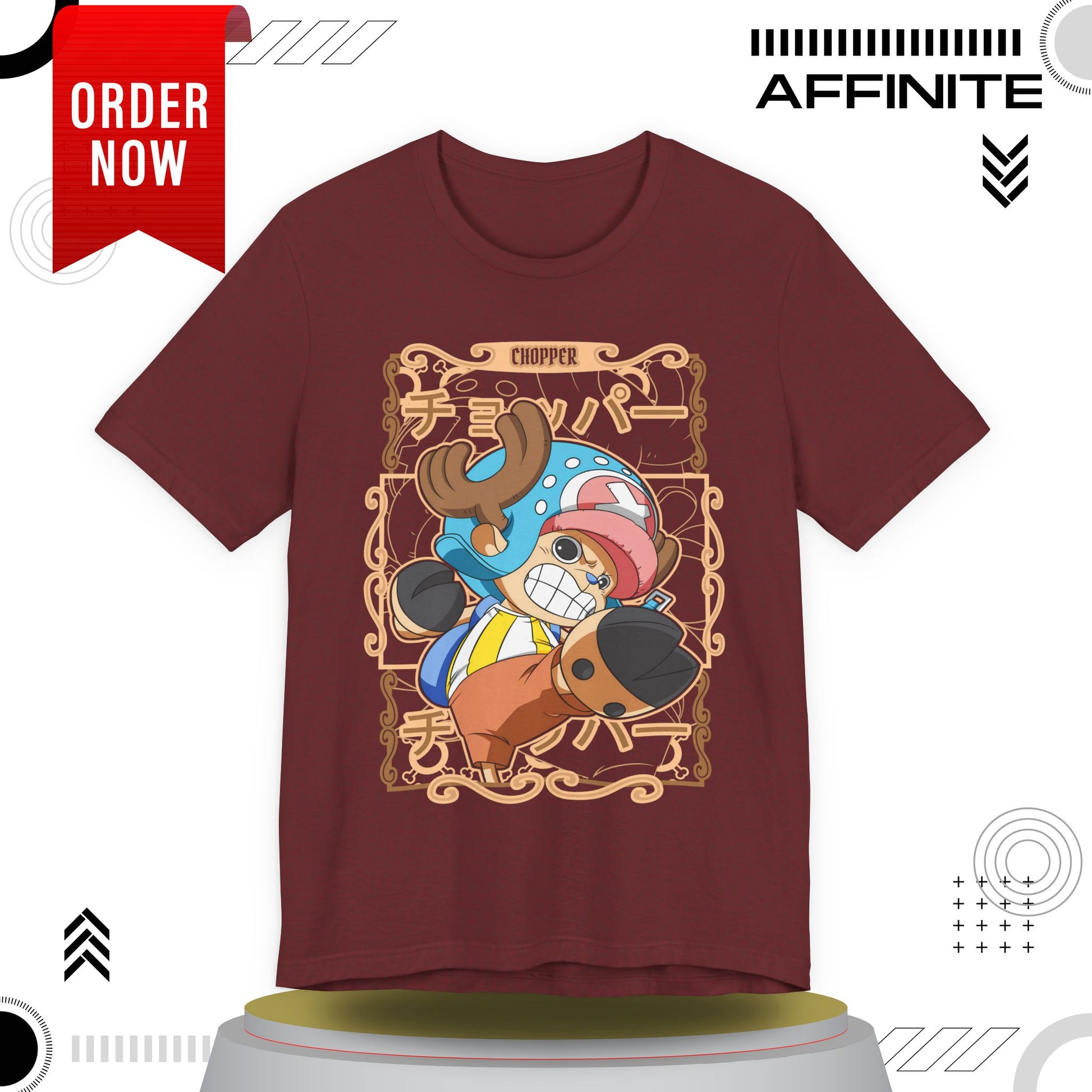 T-Shirt Anime-Inspired Unisex Short Sleeve Tee - 100% Cotton Chopper T-Shirt by Bella+Canvas