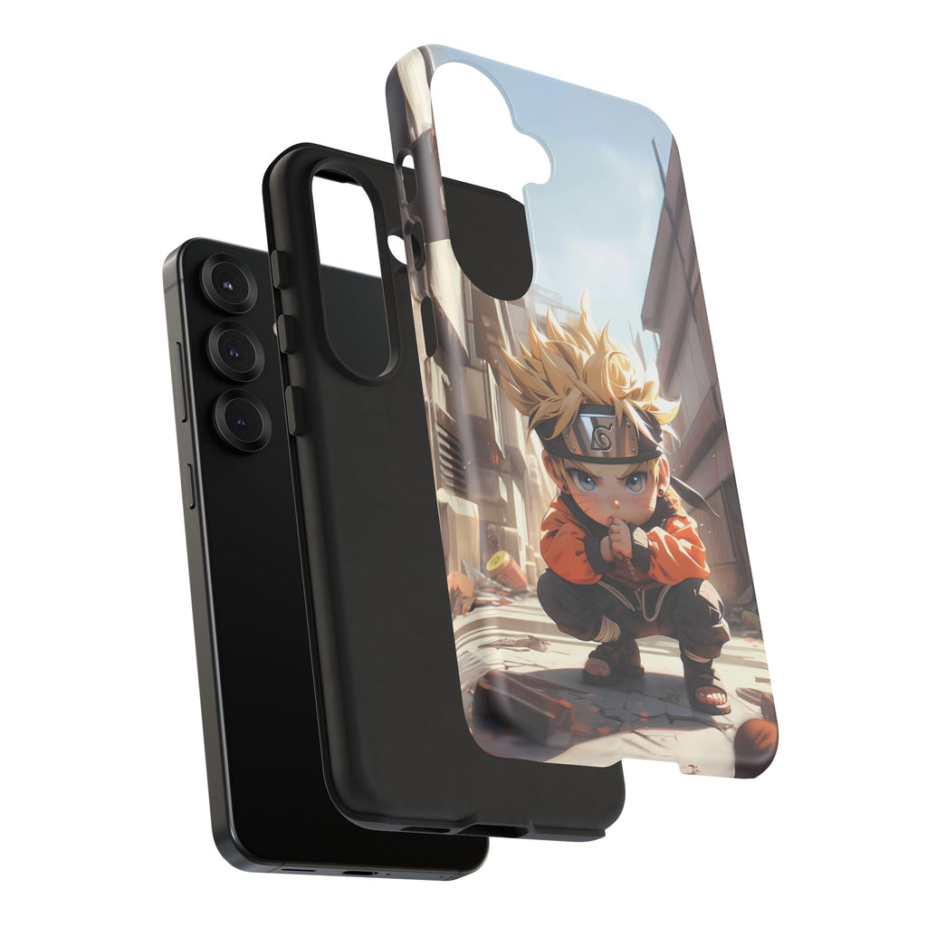 Chibi Naruto Tough Phone Case – Anime Protective Case for iPhone & Samsung, UV Resistant, Durable & Stylish