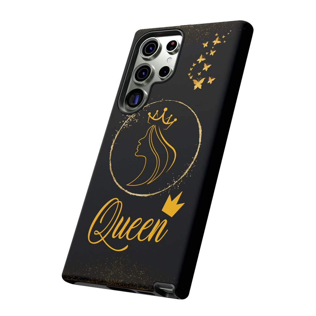 Tough Case Queen Phone Case – Matte & Glossy Crown Design for iPhone, Samsung & Pixel