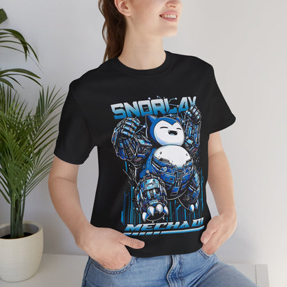 T-Shirt Robot Snoorlax Unisex Softstyle T-Shirt / Anime-Inspired Graphic Tee by Bella+Canvas