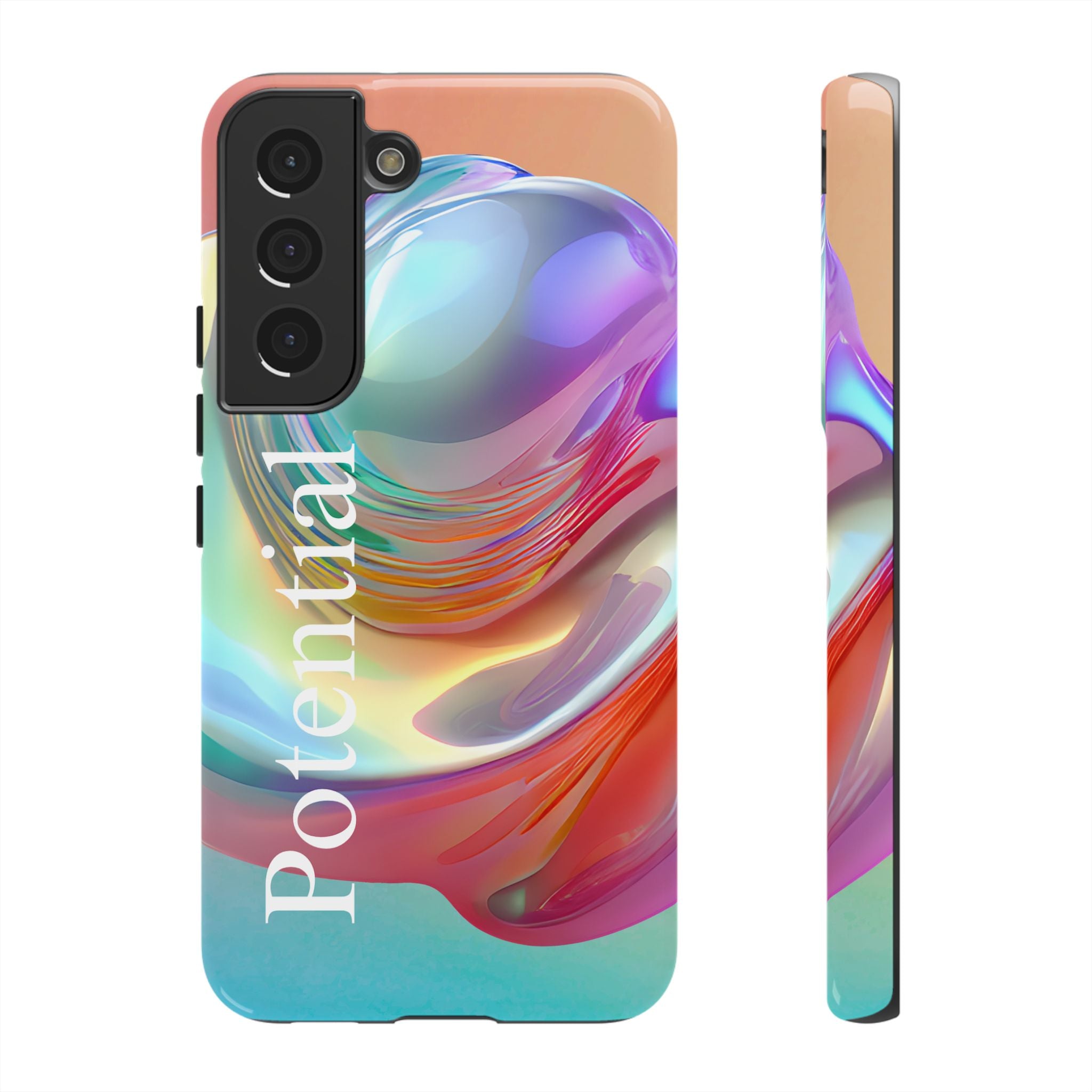 Colorful Phone Tough Case - "Potential" Metamorph Design