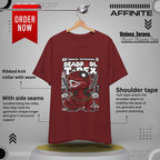 T-Shirt Deadpool T-Rex Unisex Jersey Tee - Fun Graphic T-Shirt for Comic Fans - Jurassic Chichanga Cardinal