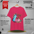 T-Shirt Street Art T-Shirts - Keep Trying Unisex Tee | Graphic Urban Wear Fuchsia