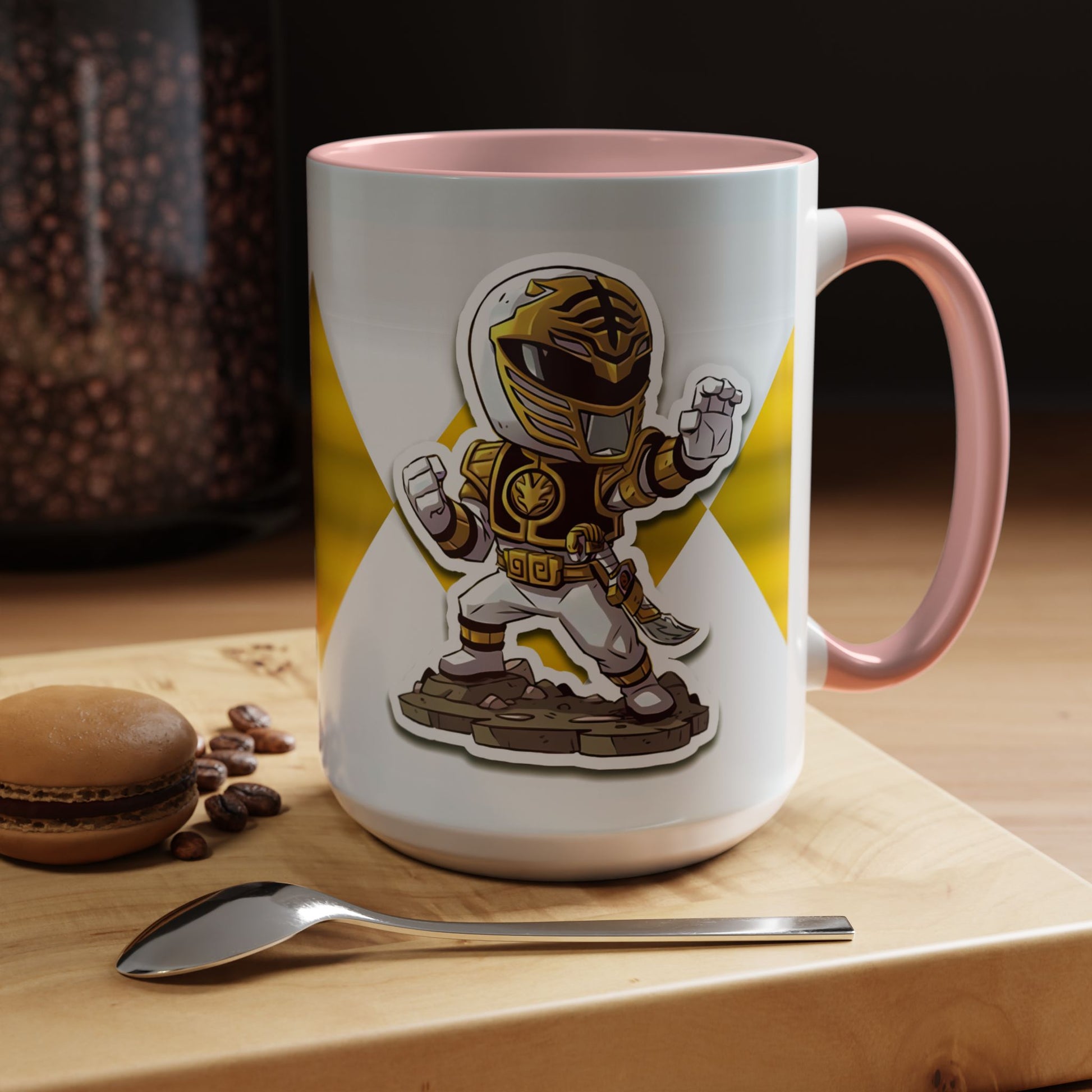 Mug White Ranger Mug – 11oz & 15oz Mighty Morphin Power Rangers Ceramic Cup