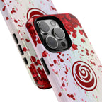 Tough Cases - Red Blossom Elegance Themed Phone Protection for iPhone, Samsung, and Google Pixel (Matte/Glossy)