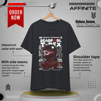 T-Shirt Deadpool T-Rex Unisex Jersey Tee - Fun Graphic T-Shirt for Comic Fans - Jurassic Chichanga Vintage Black