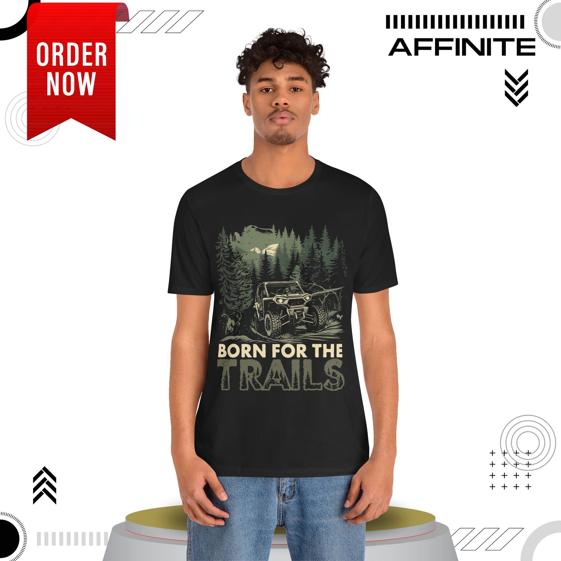 T-Shirt Born for the Trails Unisex Adventure Tee