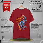 T-Shirt Skateboard Society Unisex Tee - Vibrant Orange Graphic T-Shirt for Skate Enthusiasts Canvas Red