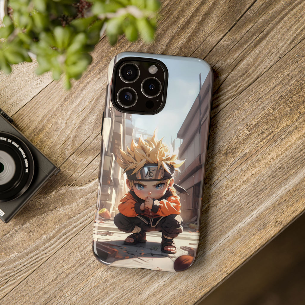 Chibi Naruto Tough Phone Case – Anime Protective Case for iPhone & Samsung, UV Resistant, Durable & Stylish
